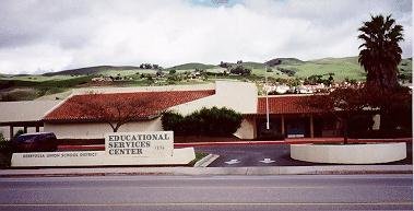 An aerial view of the district office